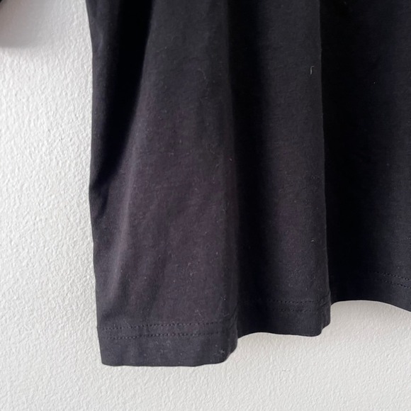 Pact Women's Luxe Jersey Flutter Sleeve Top in Black Short Sleeve size small - Picture 5 of 10